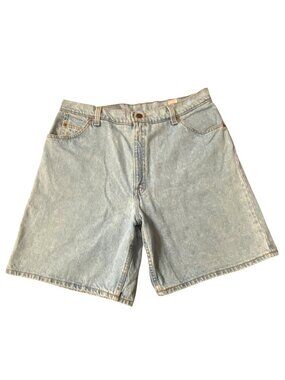 Vintage 1995 Levis 36951 Womens Light Wash Relaxed Fit Denim Shorts Size 16